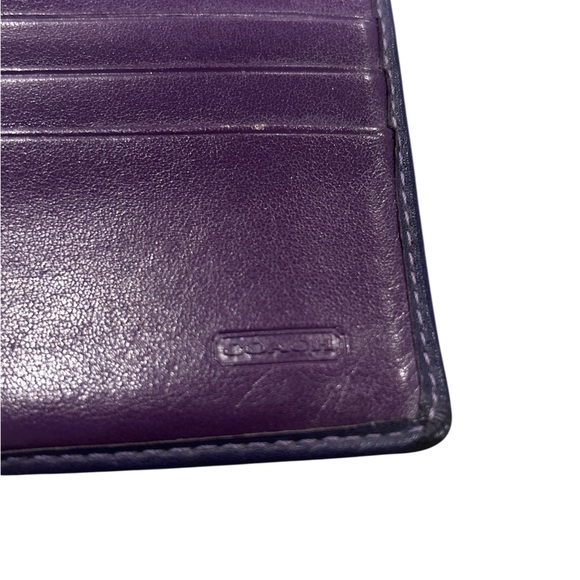 Coach purple soho buckle Leather wallet - Picture 4 of 9